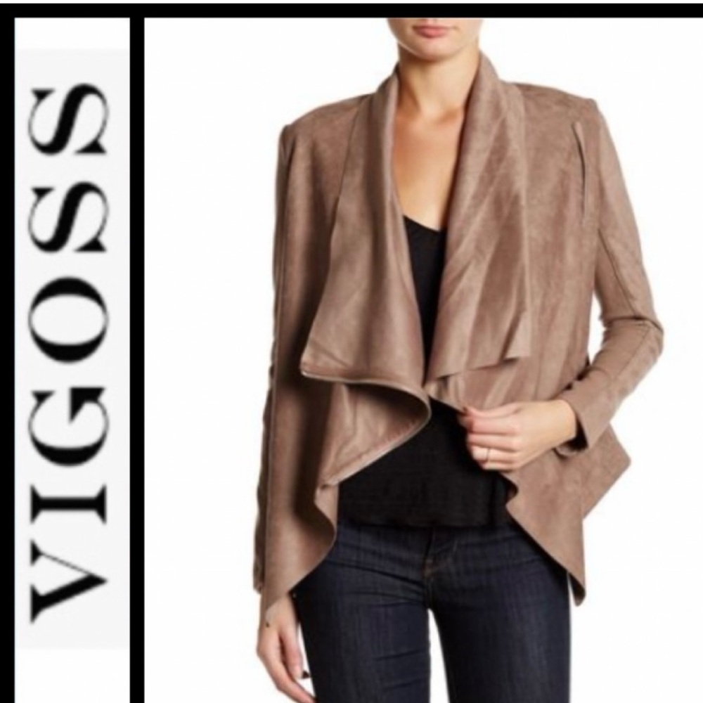 Brown Suede Moto Jacket
